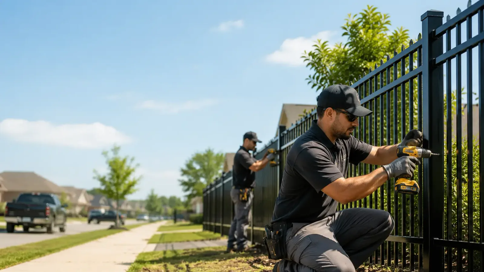 Metal Fence Installation in Scott Air Force Base, IL